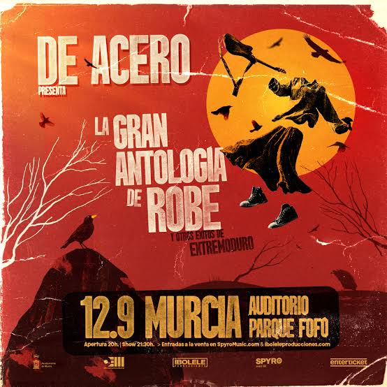 Cartel de De acero – Antología de Robe