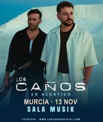 Cartel de Los Caños en Acústico