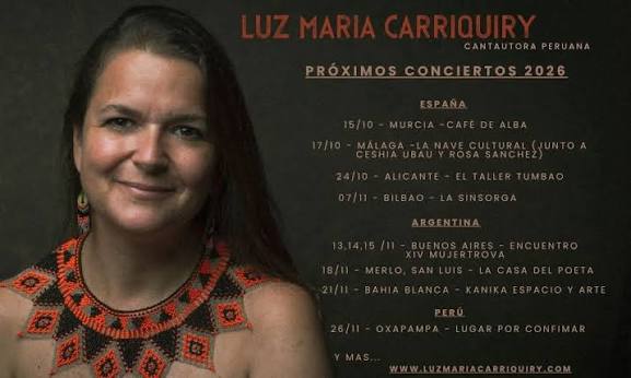 Cartel de Luz María Carriquiry — Café de Alba